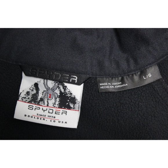 Spyder men's 1/2 zip front Gait knit fleece pullover jacket L - Picture 7 of 15